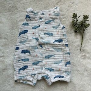 Angel Dear | EUC - Whale Muslin Jumper - Size 6/12 Months